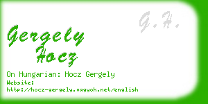 gergely hocz business card